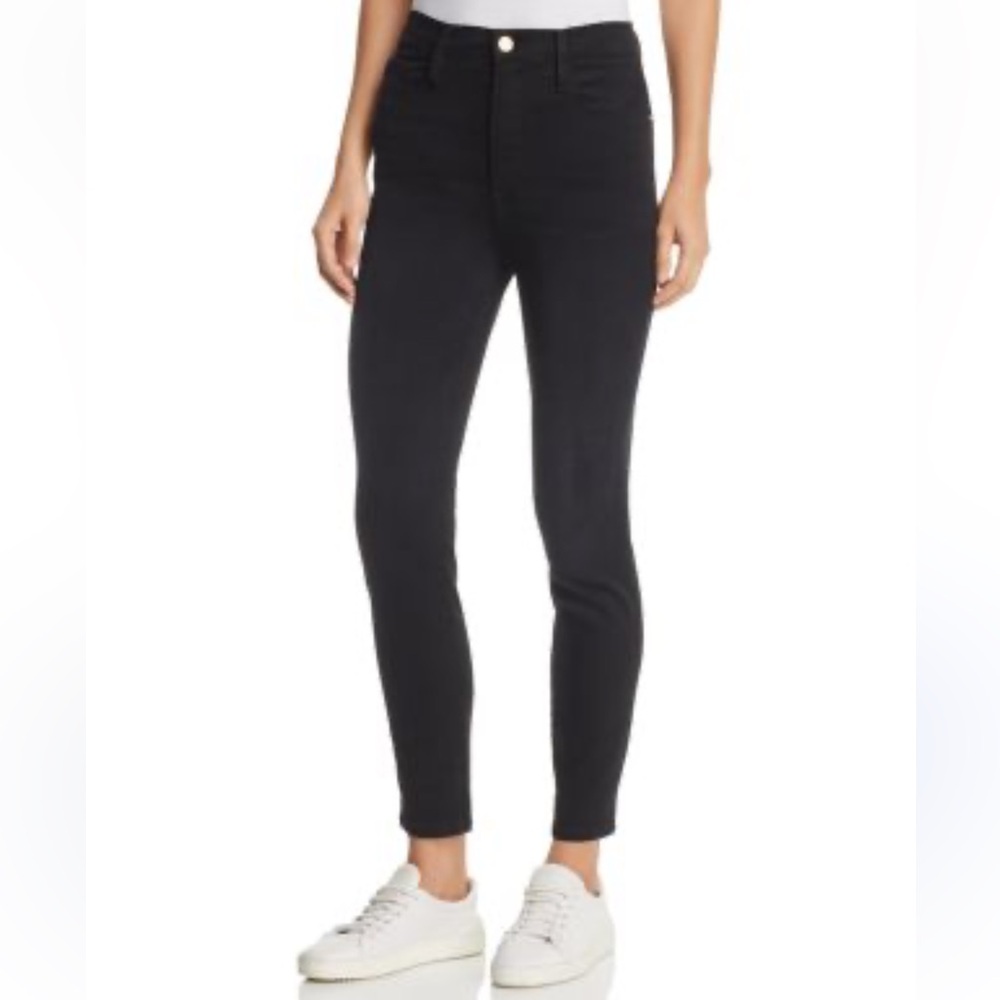 Frame Ali‎ High Rise Cigarette Black Jeans. Size  29